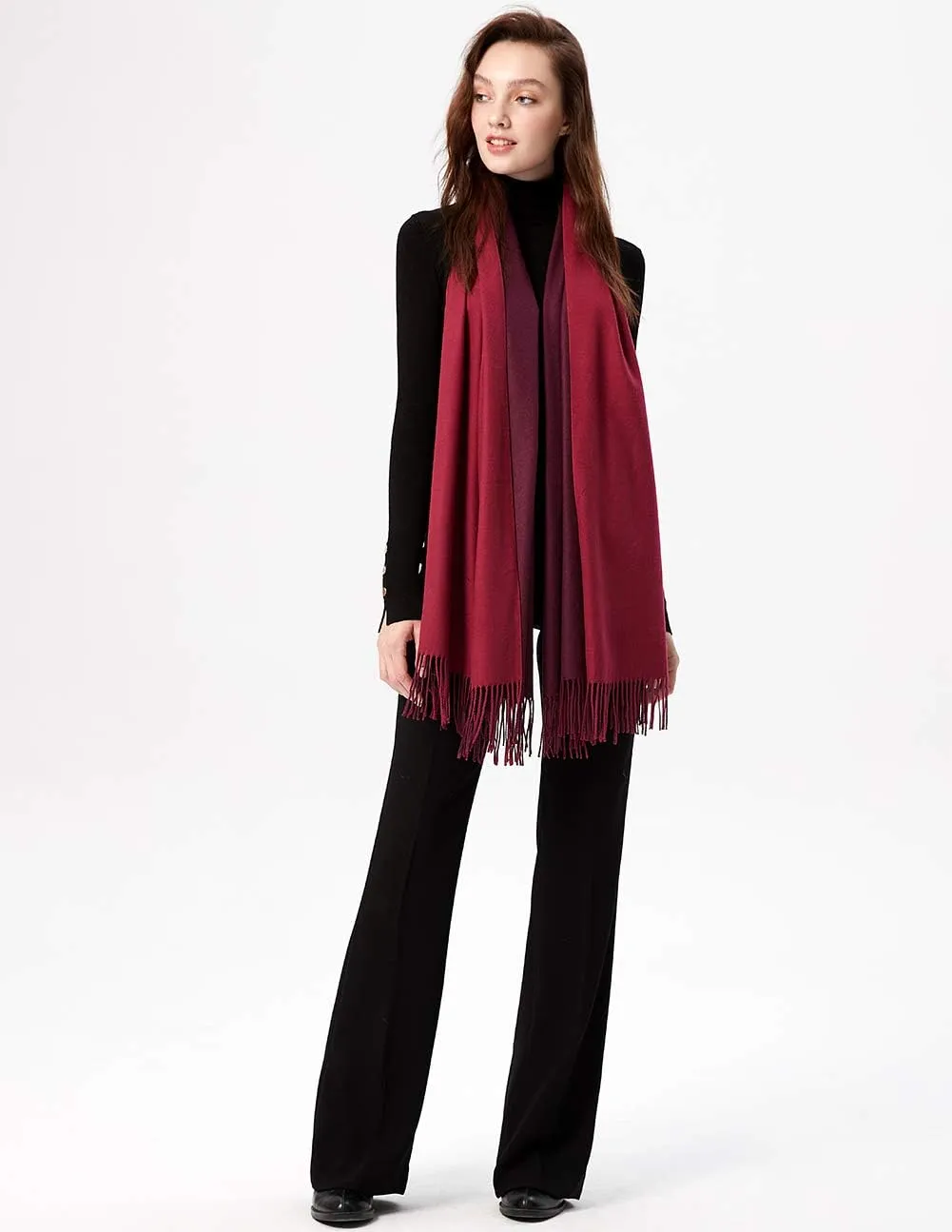 maamgic Women's Scarf Pashmina Shawls and Wraps for Evening Dresses Travel Office Winter Wedding Large Scarves
