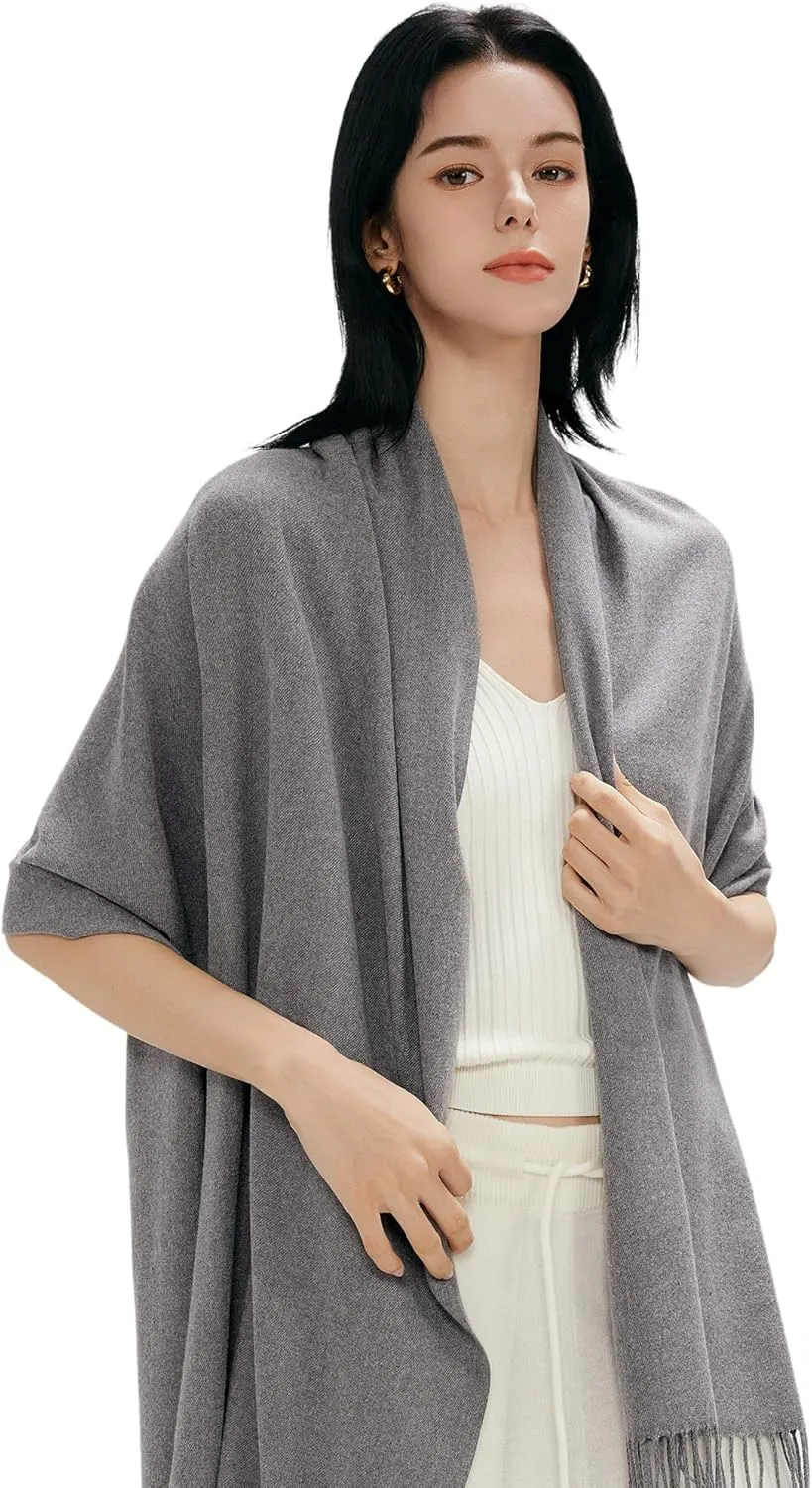 maamgic Women's Scarf Pashmina Shawls and Wraps for Evening Dresses Travel Office Winter Wedding Large Scarves