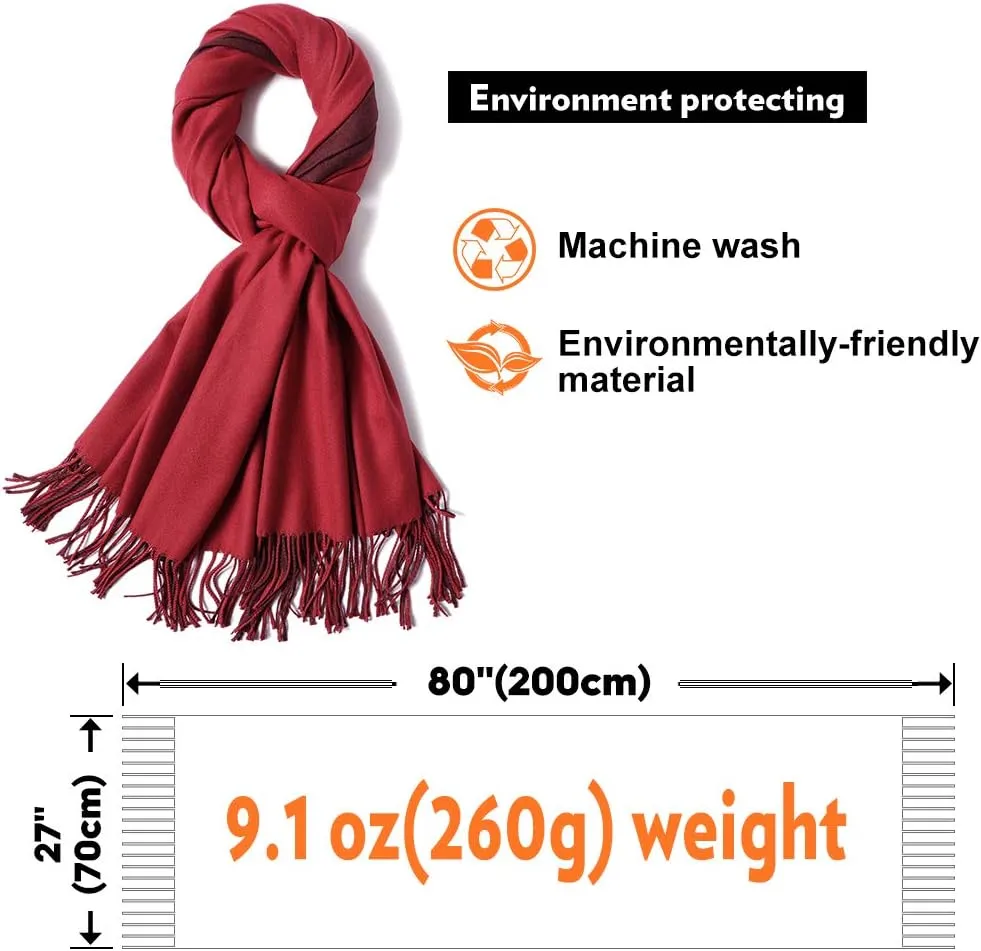 maamgic Women's Scarf Pashmina Shawls and Wraps for Evening Dresses Travel Office Winter Wedding Large Scarves