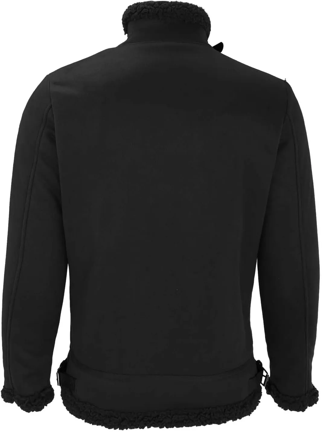 Mens 2023 Fleece Lined Faux Leather Suede Jackets Winter Sherpa Lined Trucker Jacket Warm Fleece Zip Up Work Coat