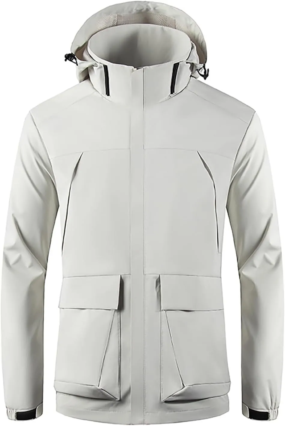Mens 2023 Raincoat Tactical Jacket Softshell Fleece Hoodie Full Zip up Jackets Coat Lightweight Waterproof Raincoat