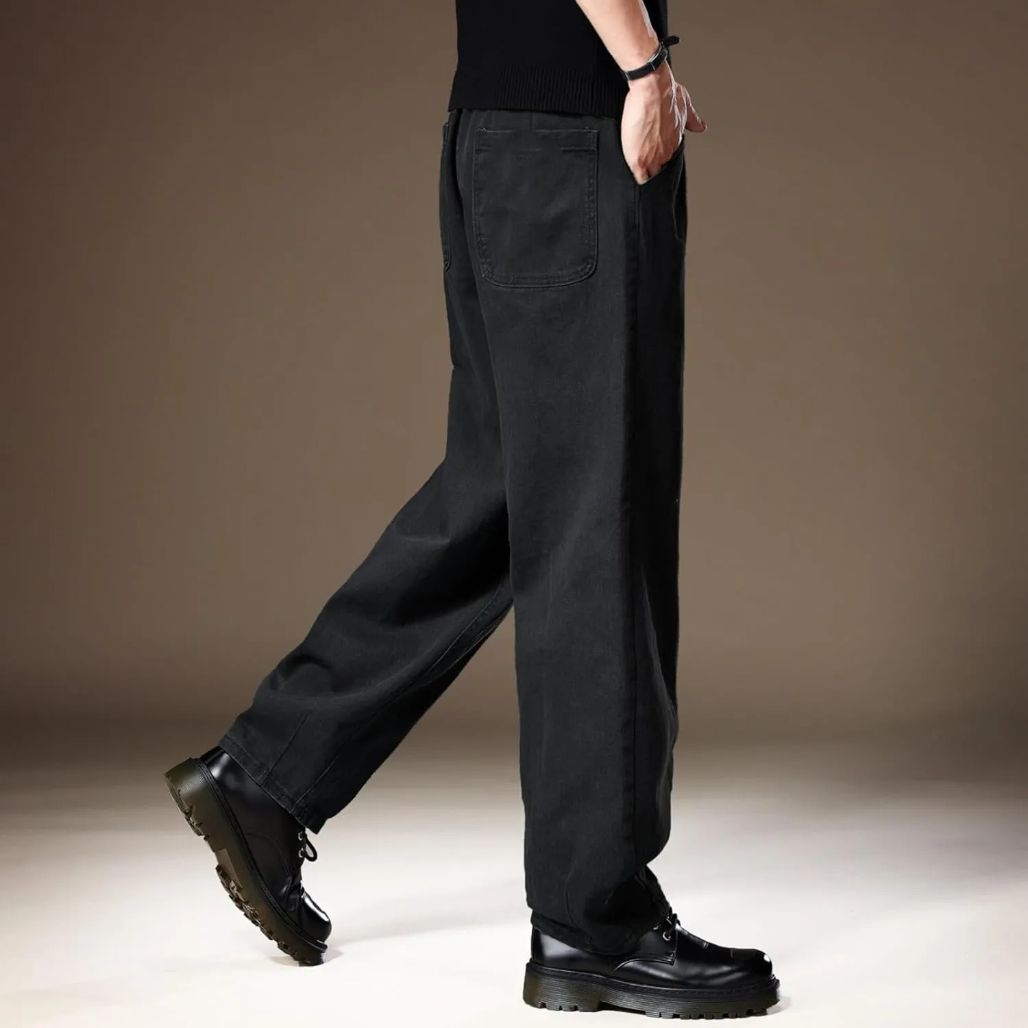 Men's American-Style Straight-Leg Casual Pants, Autumn Loose Cargo Trousers