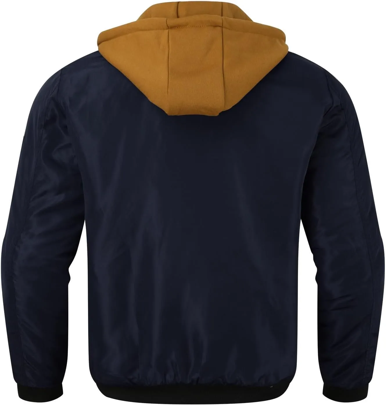 Mens Bomber Jacket Hoodies Casual Fall Winter Military Jacket Outwear Full Zip Winter Warm Padded Coats Outwear