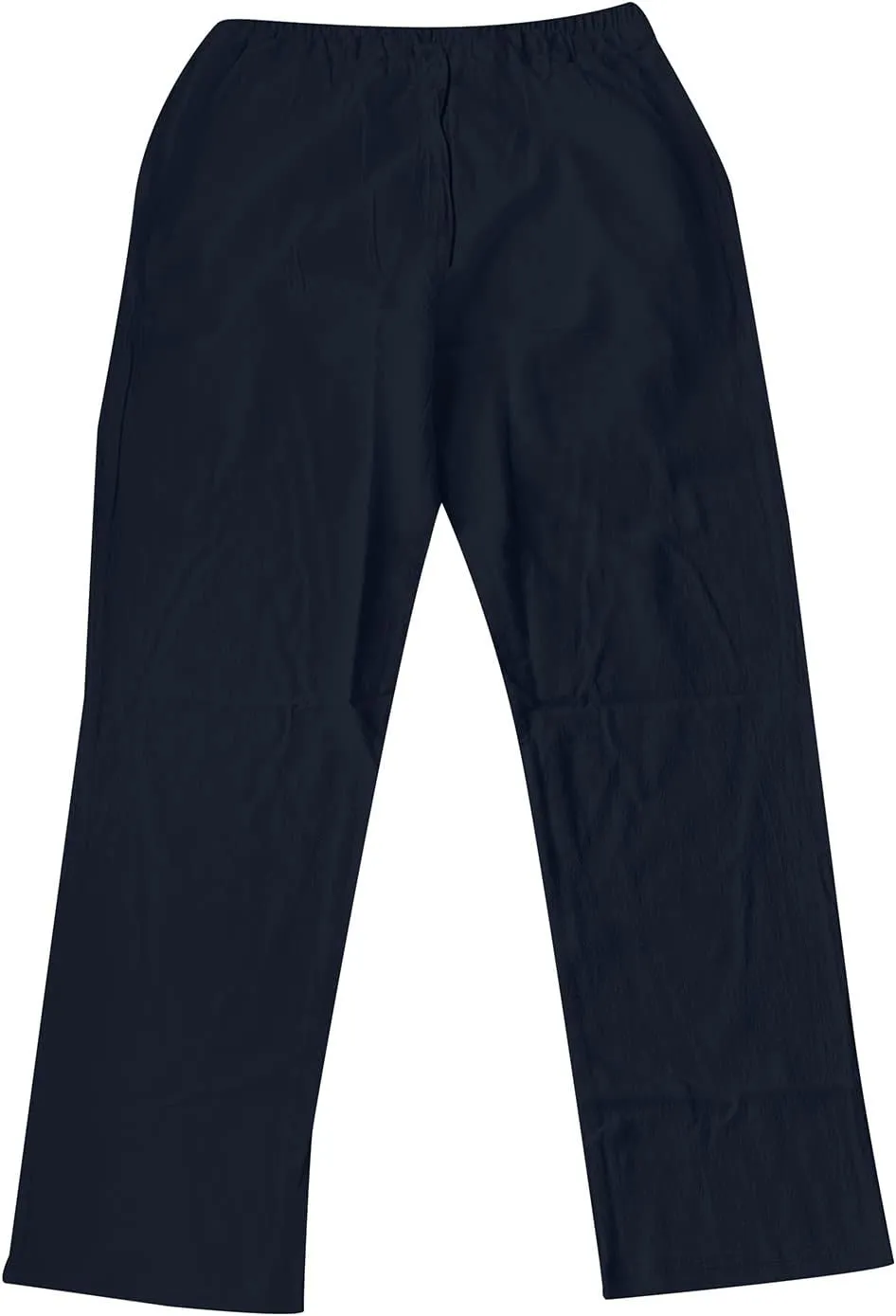 Mens Cotton Pants Casual Elastic Waist Drawstring Lightweight Summer Beach Trousers with Pockets, Tactical Pants for Men