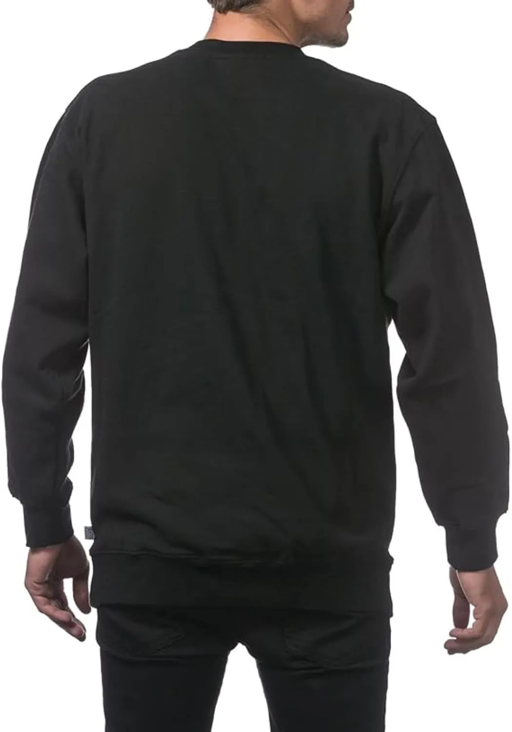 Men's Fall Winter Sweatshirts Basic Solid Color Crewneck Hoodies Loose Casual Youth Pullover Office Home Tops 2024