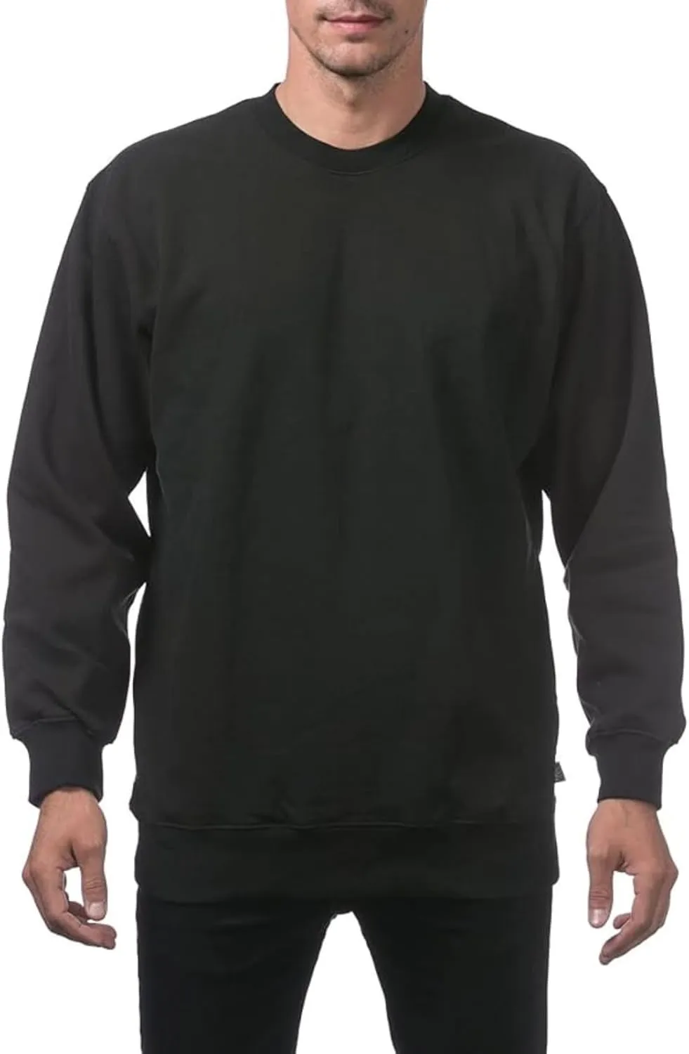 Men's Fall Winter Sweatshirts Basic Solid Color Crewneck Hoodies Loose Casual Youth Pullover Office Home Tops 2024