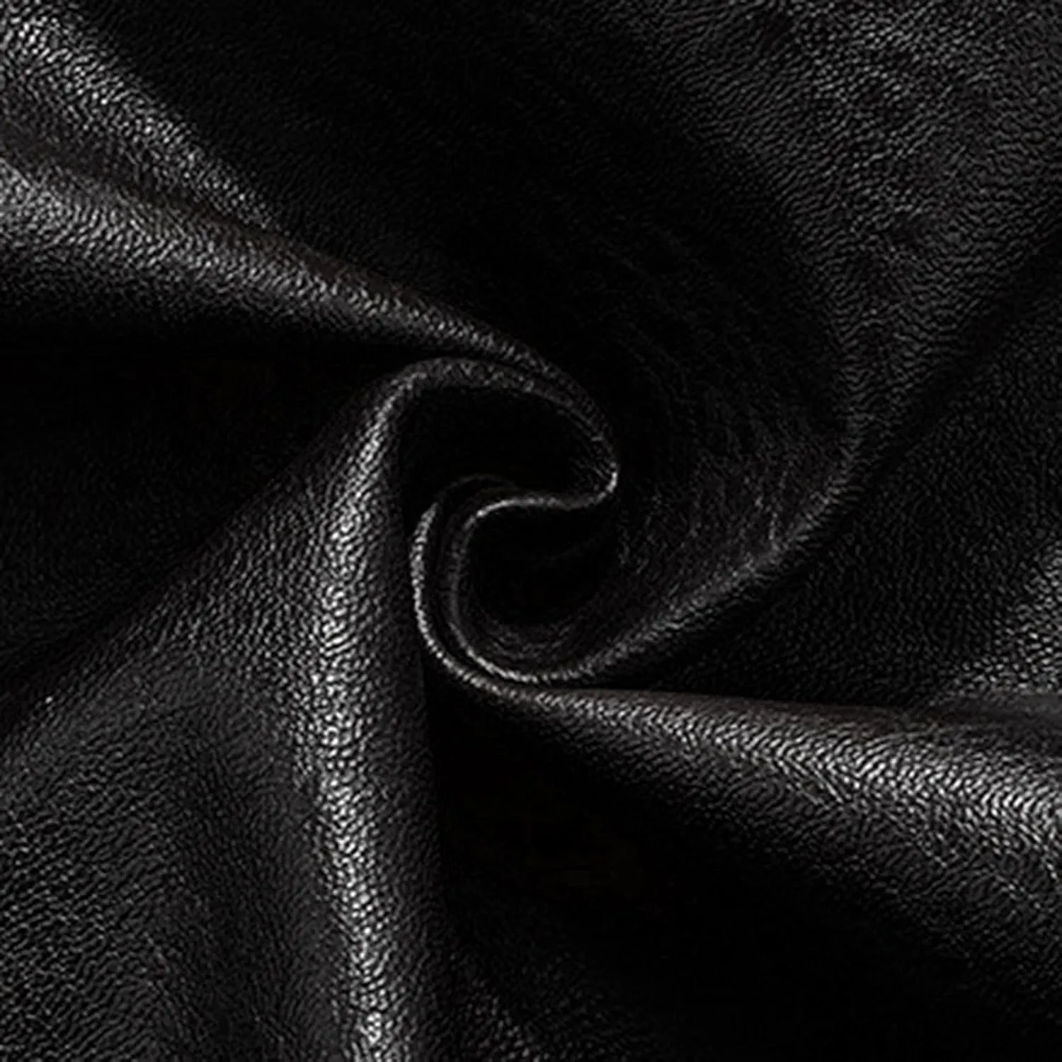 Mens Faux Leather Hooded Racer Jacket Leather Moto Jacket Fall Winter Leather Jackets Vintage Casual Motorcycle Coat