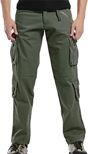 Men's Fleece Lined Cargo Pant Sweatpants Jogging Sweatpants High Comfort Casual Pants Fleece Lined Pants Mens Lined