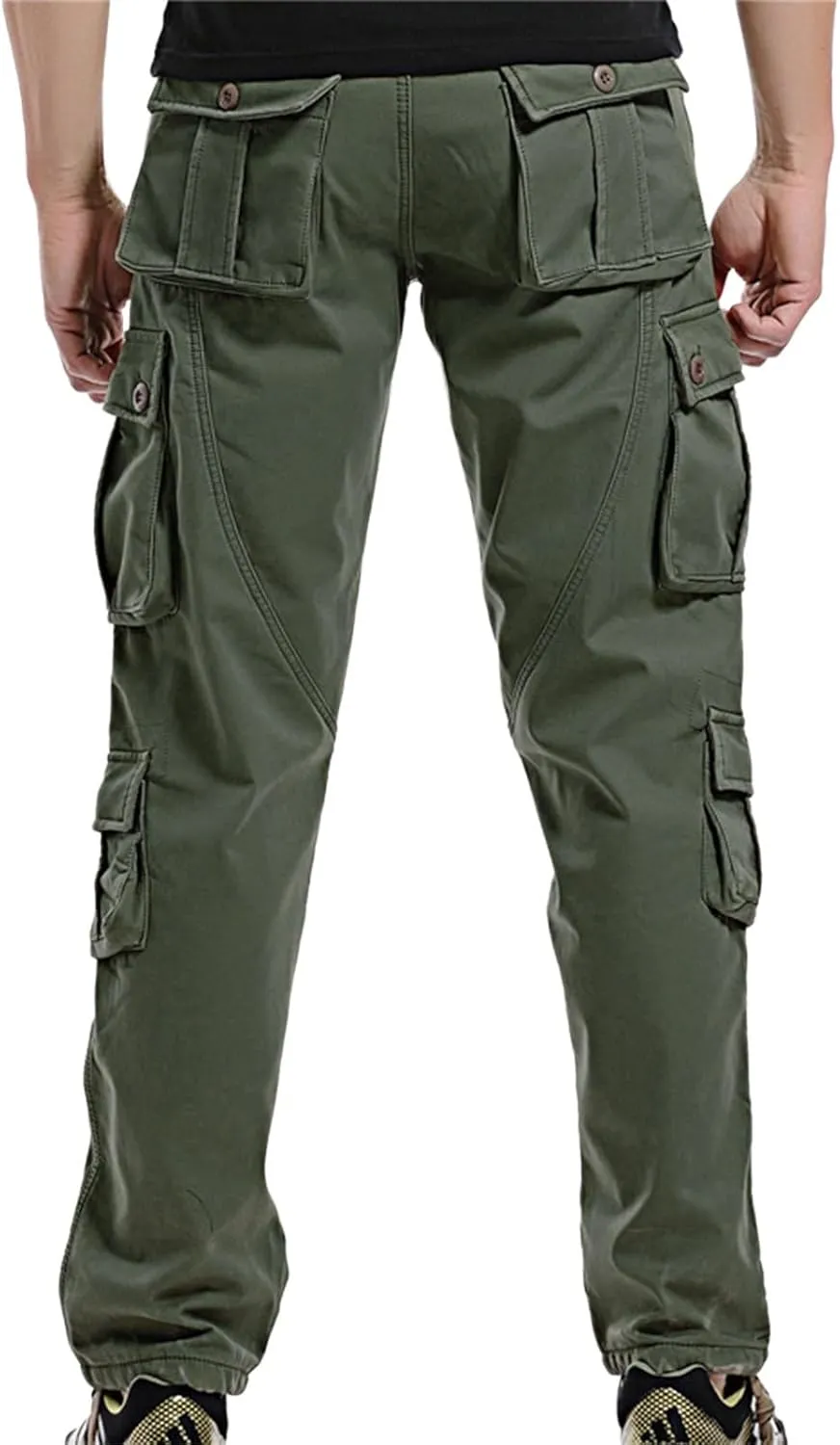Men's Fleece Lined Cargo Pant Sweatpants Jogging Sweatpants High Comfort Casual Pants Fleece Lined Pants Mens Lined