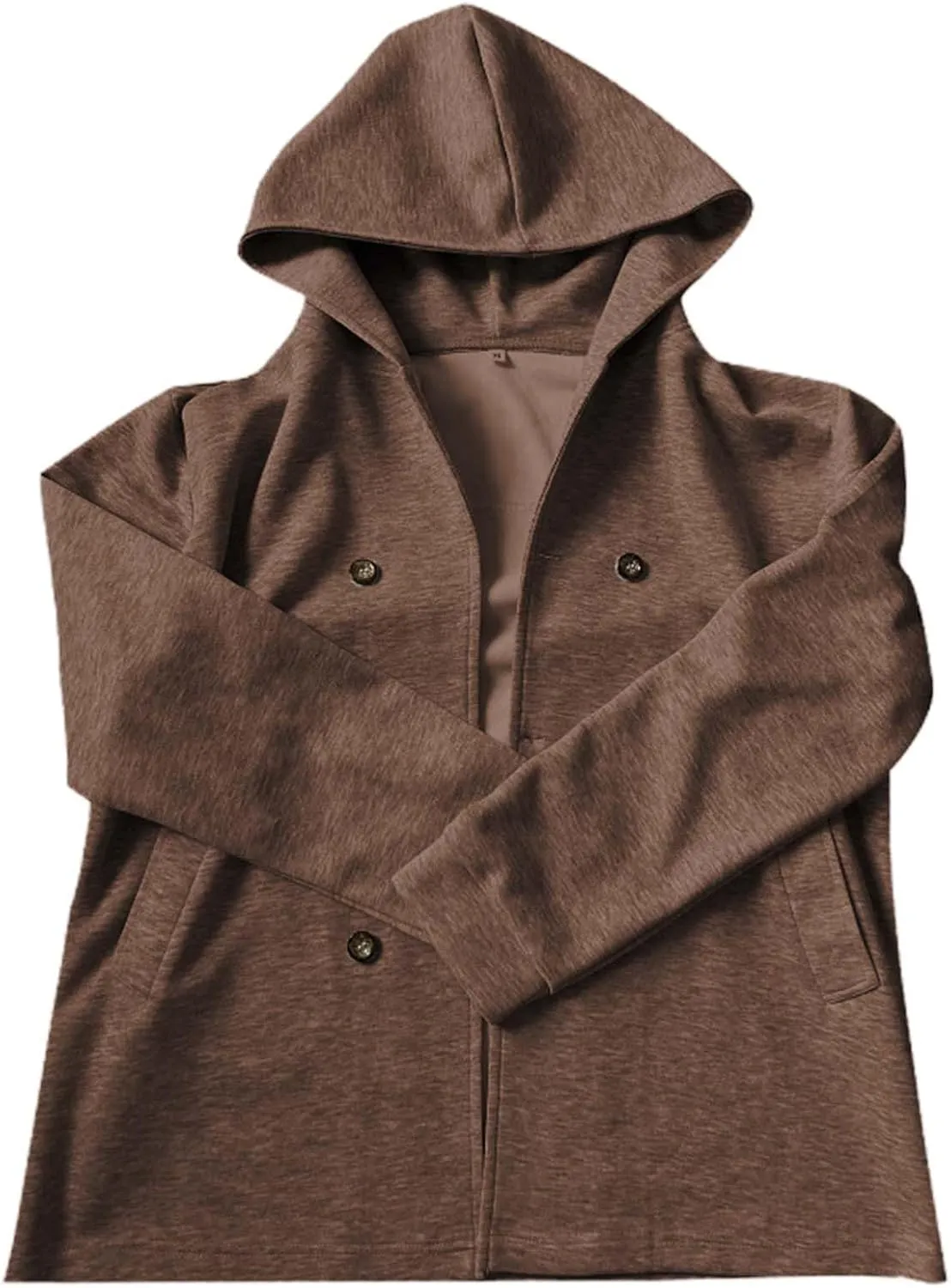 Mens Hoodie Sweatshirt Winter Full Zip Light Weight Fleece Sherpa Lined Warm Jacket Windproof Work Casual Coat Outdoor