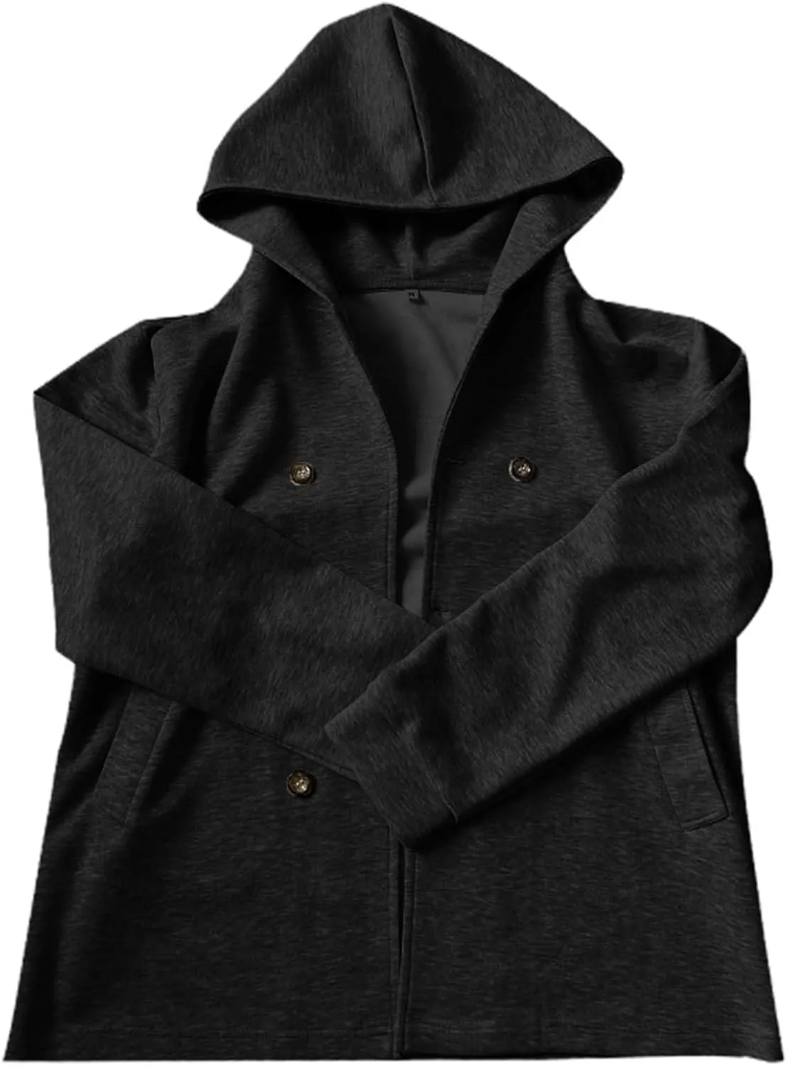 Mens Hoodie Sweatshirt Winter Full Zip Light Weight Fleece Sherpa Lined Warm Jacket Windproof Work Casual Coat Outdoor