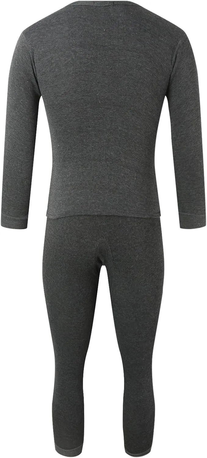 Mens Long Johns Thermal Underwear Set Color Thick Thermal Underwear Set Base Layer for Cold Weather Winter Clothes