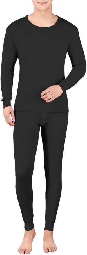 Mens Running Tights Thermal Underwear for Men Set Fleece Thermal Underwear Thermal Underwear Sets for Men Mens Base Layer Set Thermal Clothes for Men Mallas TéRmicas para D-Black