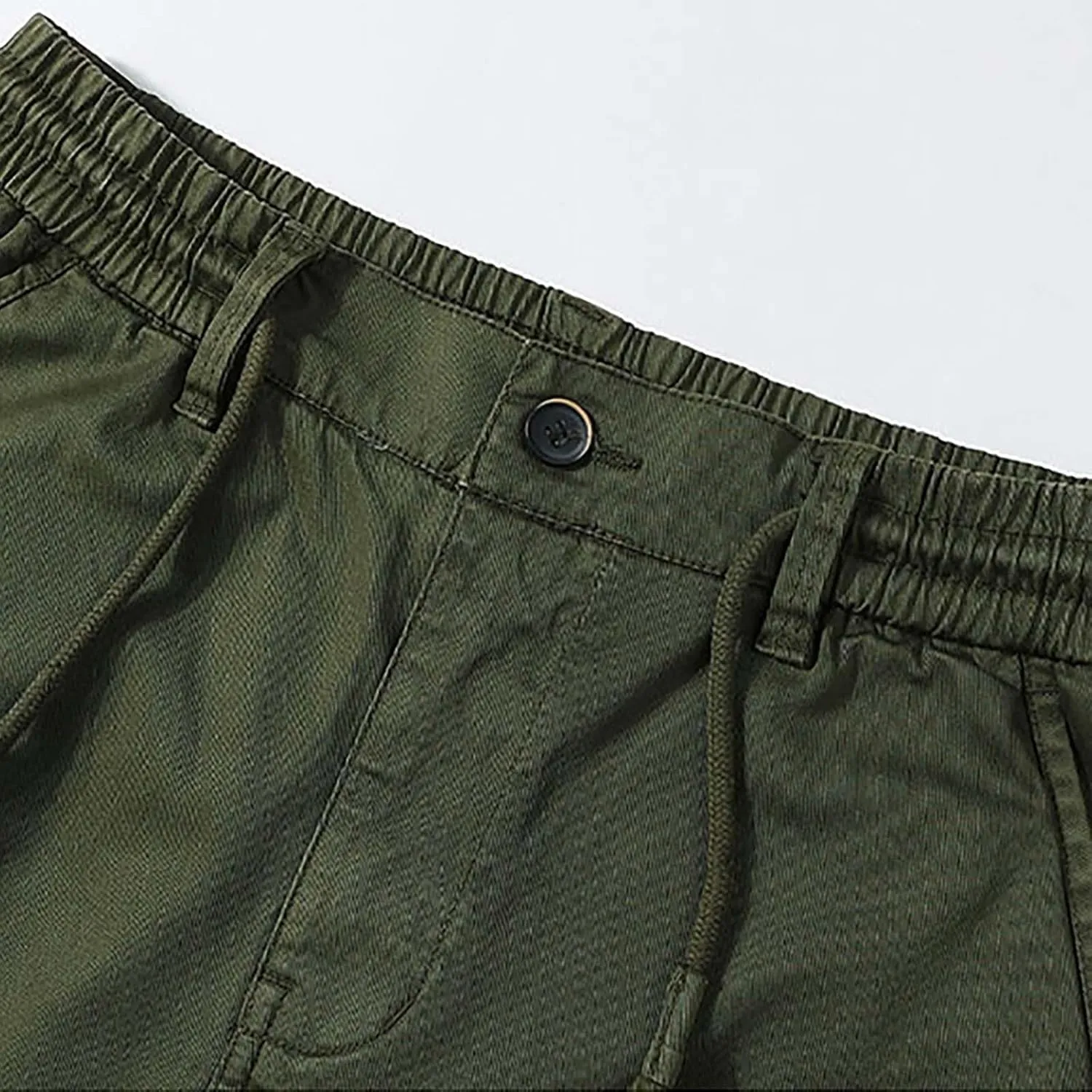 Mens Sweatpants Cargo Men's Casual Waisted Workwear Multi Pocket Solid Color Pants Pantalones De Hombre para Trabajo