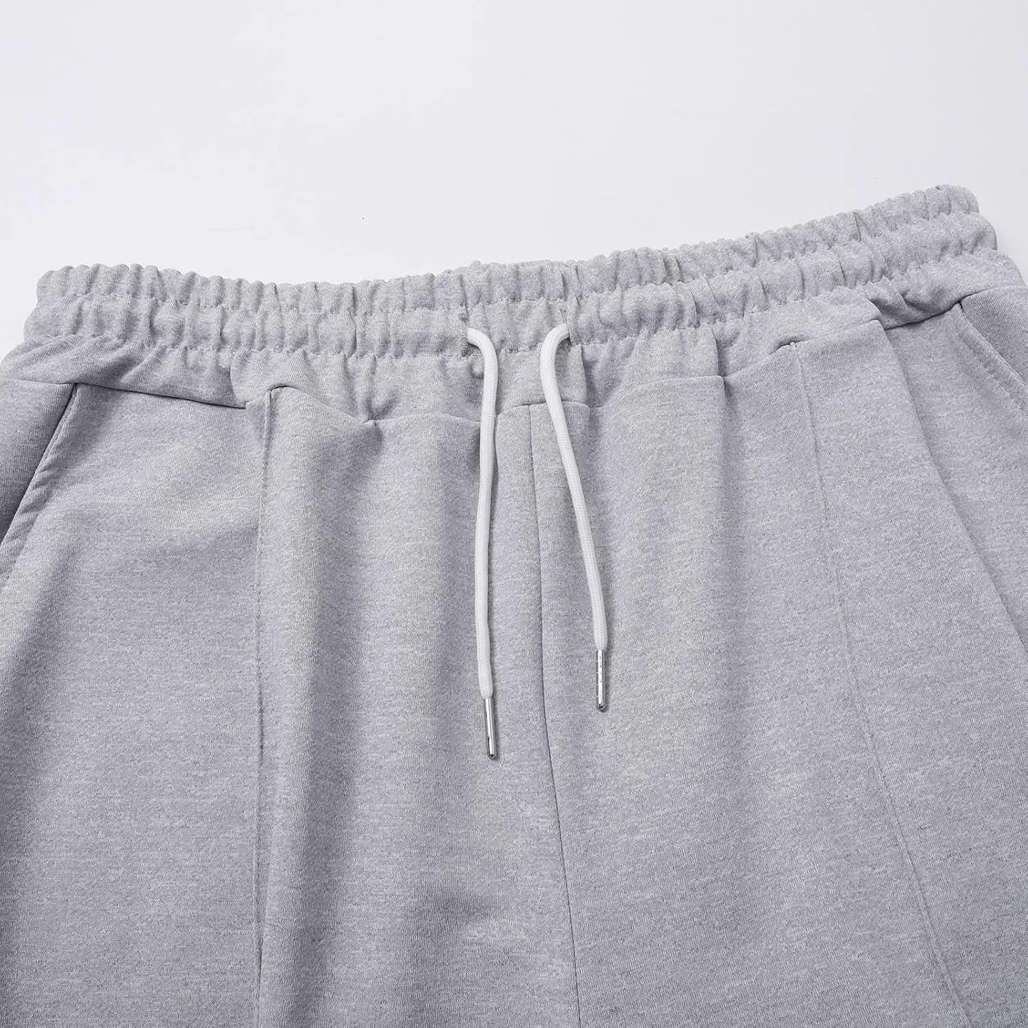 Mens Sweatpants Flare Pants Joggers for Men Workout Casual Pants with Pockets Elastic Drawstring Bell Bottoms Baggy