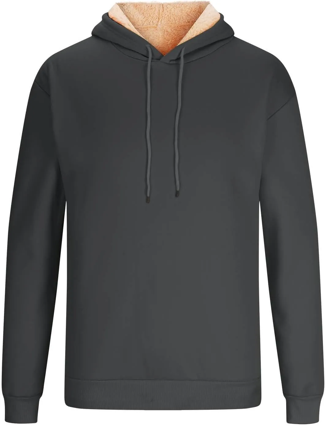 Men's Tracksuits 2 Piece Long Sleeve Fleece Pullovers Sweatsuuit Sets Athletic Jogger Pants Suit Thermal Outfits