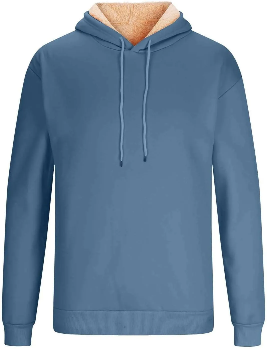 Men's Tracksuits 2 Piece Long Sleeve Fleece Pullovers Sweatsuuit Sets Athletic Jogger Pants Suit Thermal Outfits
