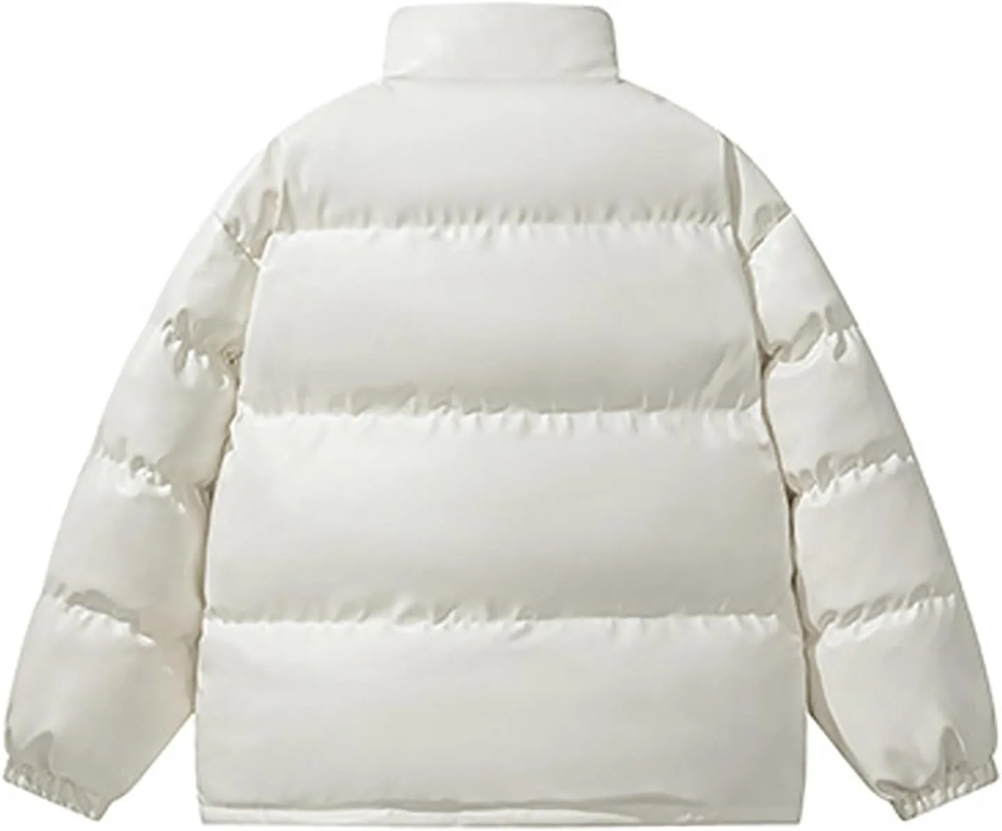 Mens Winter Jacket Warm Puffer Jackets Full Zip Puffy Jackets Quilted Insulated Jacket Down Jacket for Business