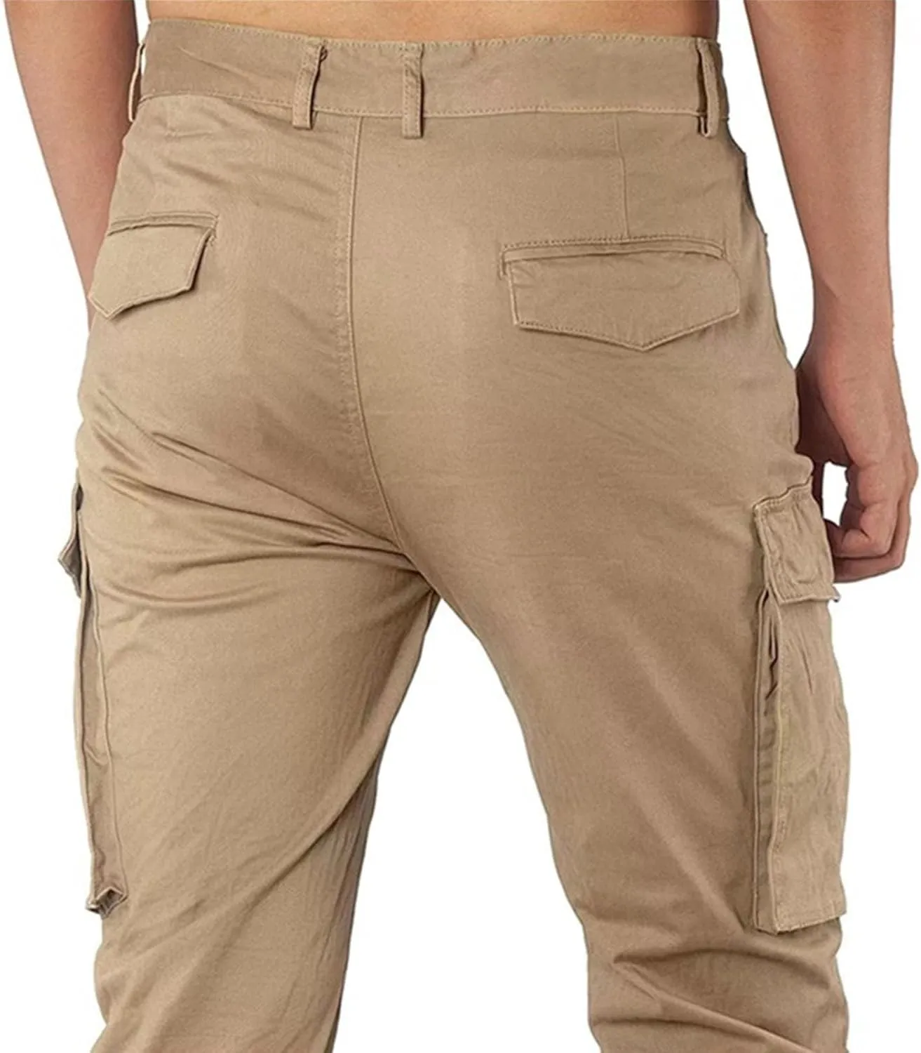 Mens Work Pants Loose Oversized Casual Three Bag Zipper Work Suit with Multiple Pockets Pantalones Tácticos para Hombre