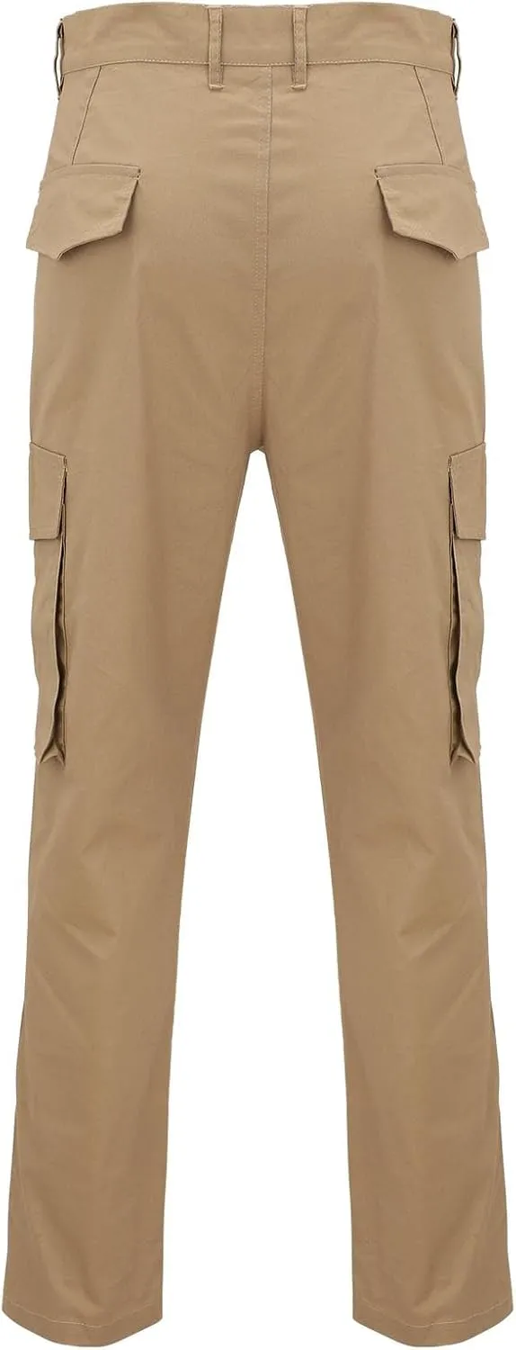 Mens Work Pants Loose Oversized Casual Three Bag Zipper Work Suit with Multiple Pockets Pantalones Tácticos para Hombre
