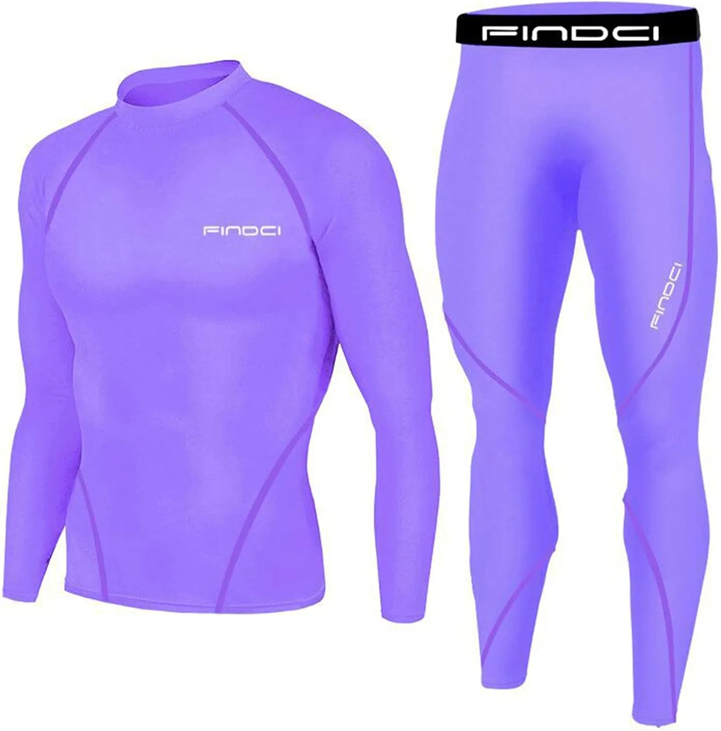 Muscularfit Men's Sports Running Set Compression Long Sleeve Athletic Tracksuit Quick-Dry Fitness Tracksuit Gym Yoga Suits