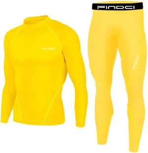 Muscularfit Men's Sports Running Set Compression Long Sleeve Athletic Tracksuit Quick-Dry Fitness Tracksuit Gym Yoga Suits