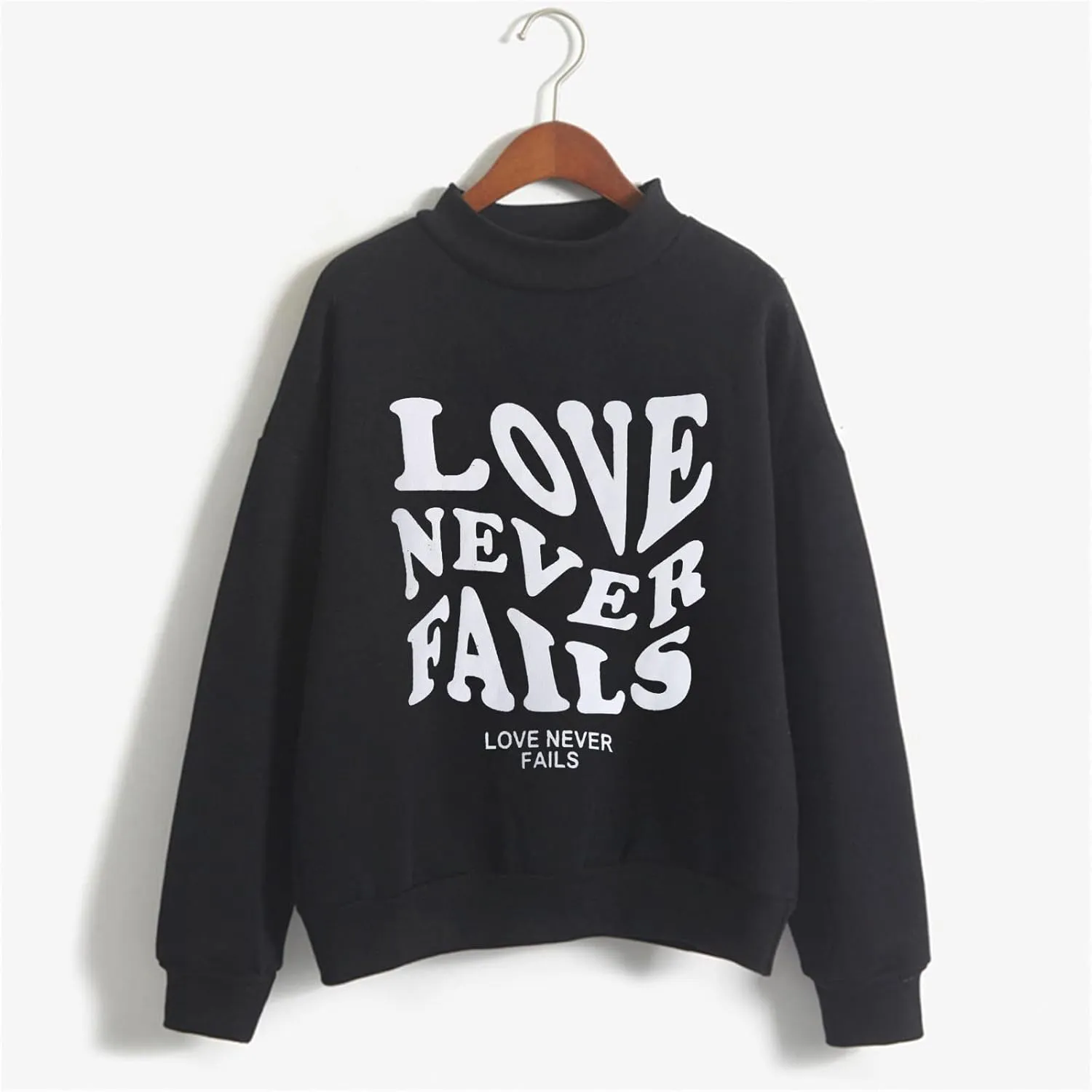 Muyise Sweatshirts for Women, Womens Long Sleeve Crew Neck Pullover Blouses Letter Print Casual Lightweight Loose Tee Shirts