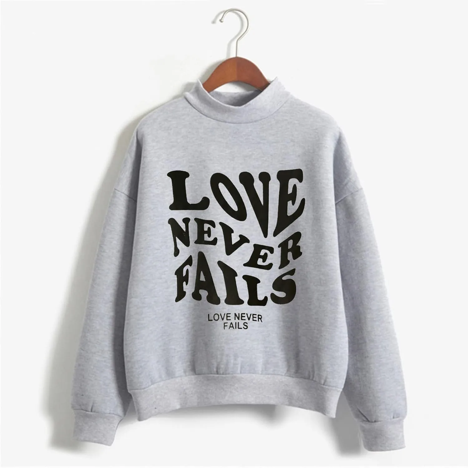 Muyise Sweatshirts for Women, Womens Long Sleeve Crew Neck Pullover Blouses Letter Print Casual Lightweight Loose Tee Shirts
