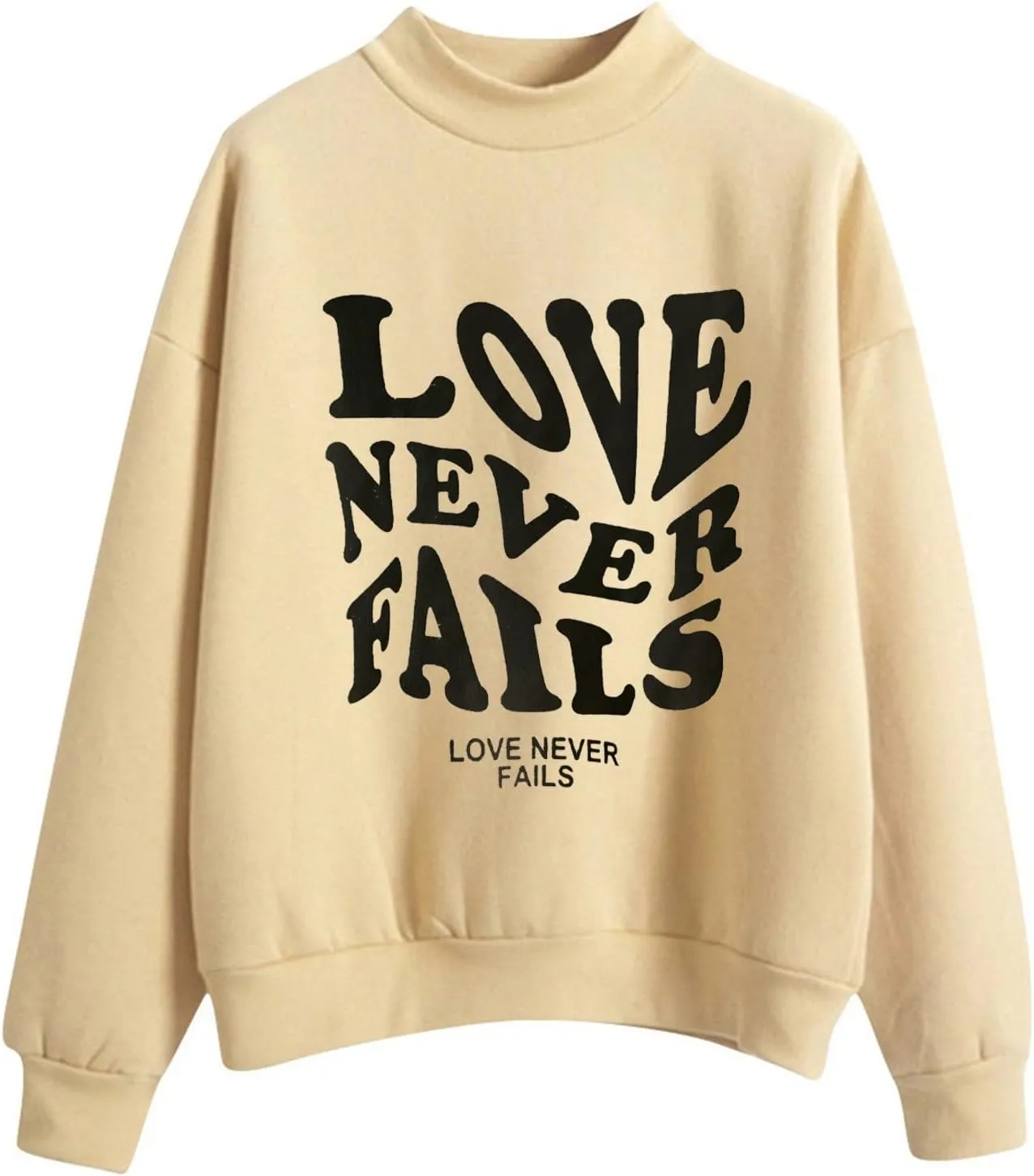 Muyise Sweatshirts for Women, Womens Long Sleeve Crew Neck Pullover Blouses Letter Print Casual Lightweight Loose Tee Shirts