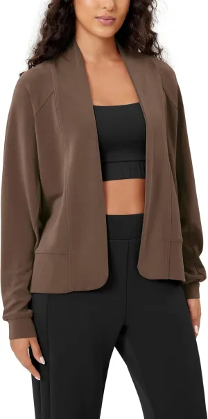 ODODOS Women's Modal Soft Open Front Cardigans Long Sleeve Casual Wrap Outwear