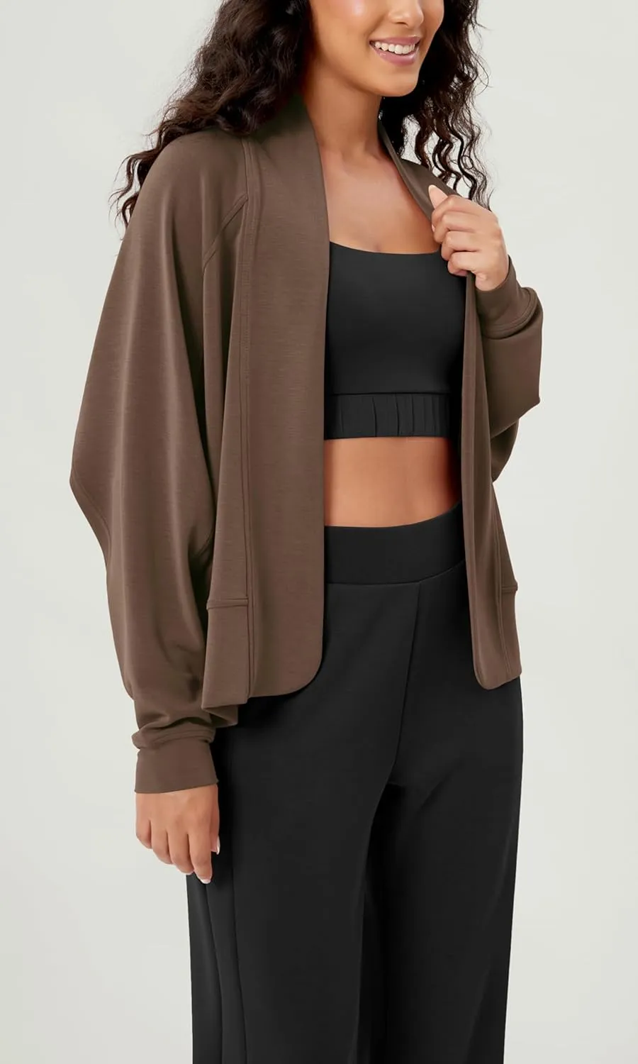 ODODOS Women's Modal Soft Open Front Cardigans Long Sleeve Casual Wrap Outwear