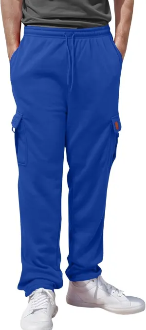 Outdoor Cargo Hiking Pants Bunched Feet Multi Pocket Cargo Pants for Active Gym Track Jogging Men's Winter Pants