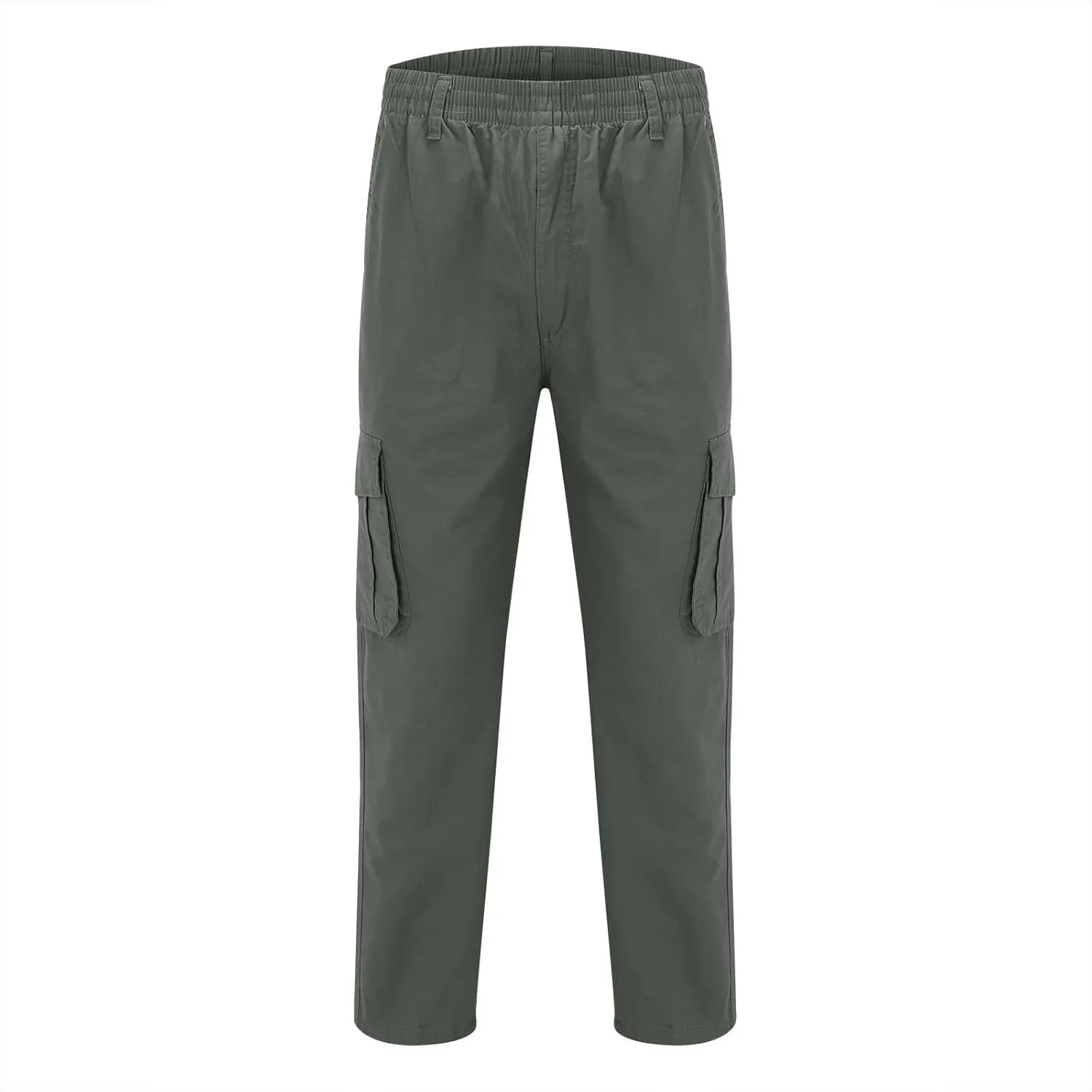 Pants for Men Cargo Men's Casual Waisted Multi Pocket Solid Color Pants Street Pantalones De Construccin para Hombre