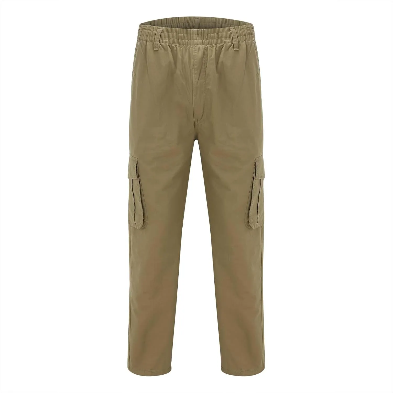 Pants for Men Cargo Men's Casual Waisted Multi Pocket Solid Color Pants Street Pantalones De Construccin para Hombre