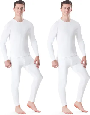 Rocky Thermal Underwear for Men, Long Johns Fleece Lined Set, Shirt & Pants, Base Layer w/Leggings/Bottoms Ski/Extreme Cold