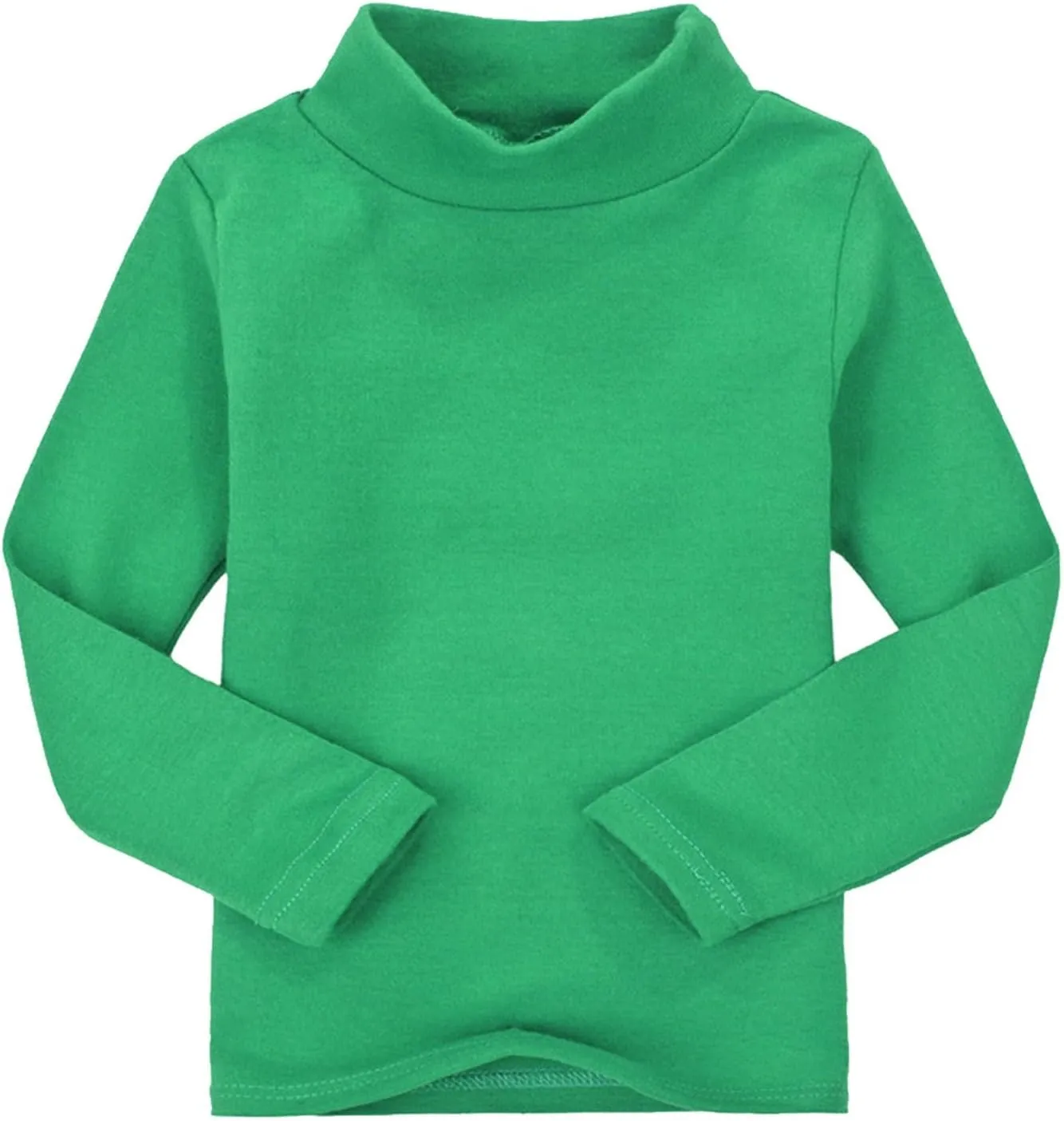 Toddler Baby Little Girls Turtleneck T Shirt Top Basic Solid Long Sleeve Color Blouse Children Girls Clothes Winter