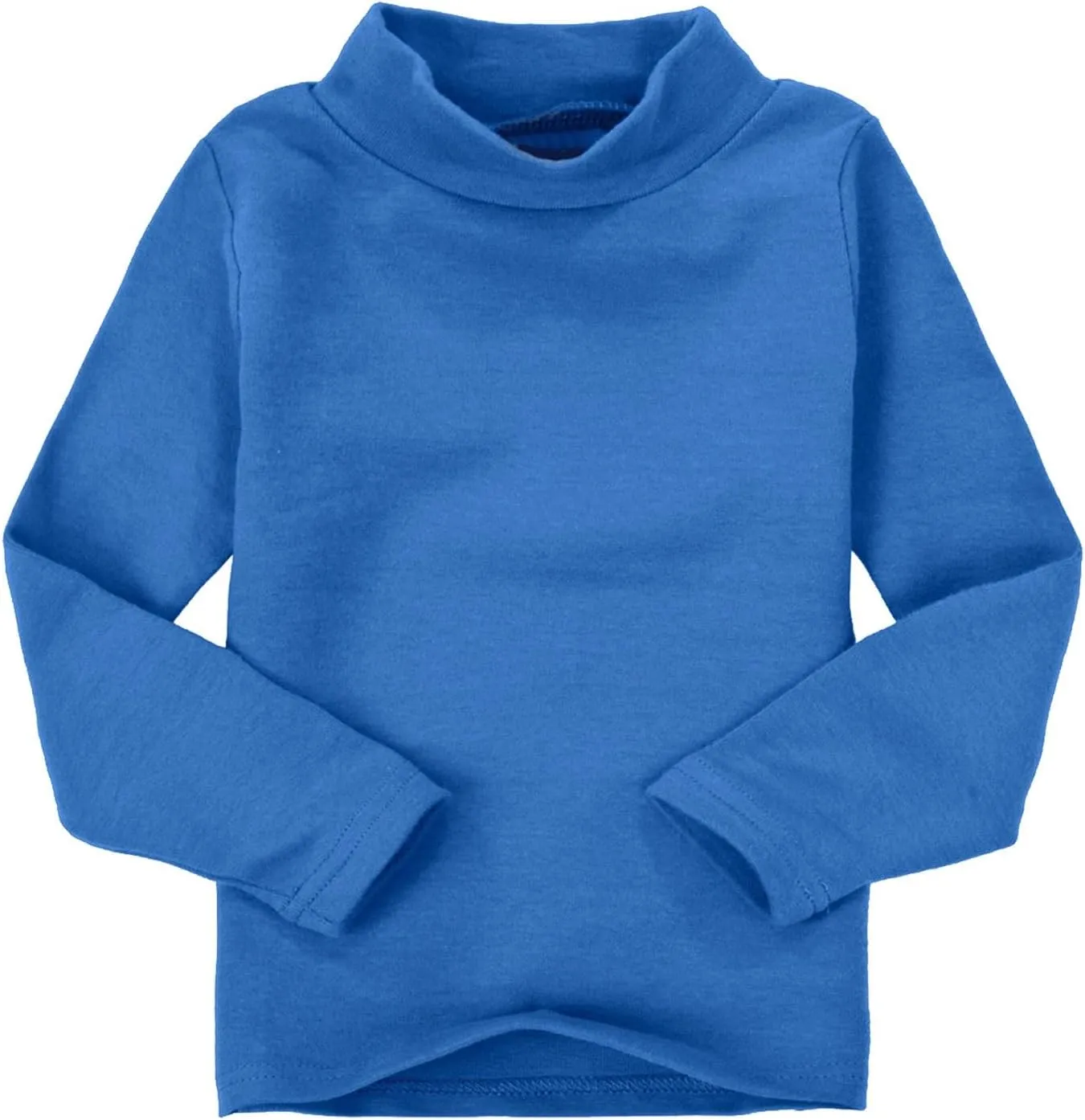 Toddler Baby Little Girls Turtleneck T Shirt Top Basic Solid Long Sleeve Color Blouse Children Girls Clothes Winter