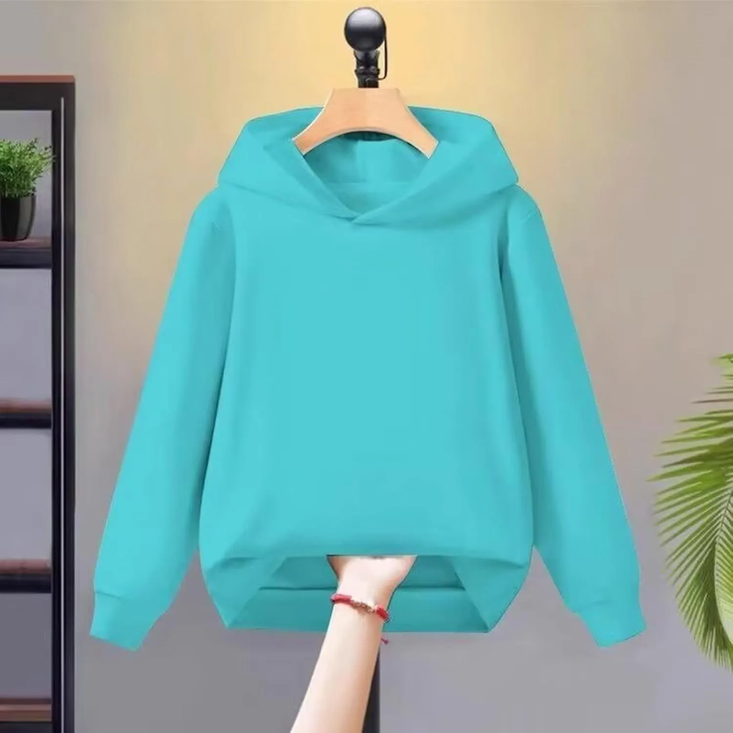 Unisex Toddler Kids Solid Color Hooded Pullover Sweatshirt Long Sleeve Casual Basic Hoodie Trendy Preppy Clothes Tops