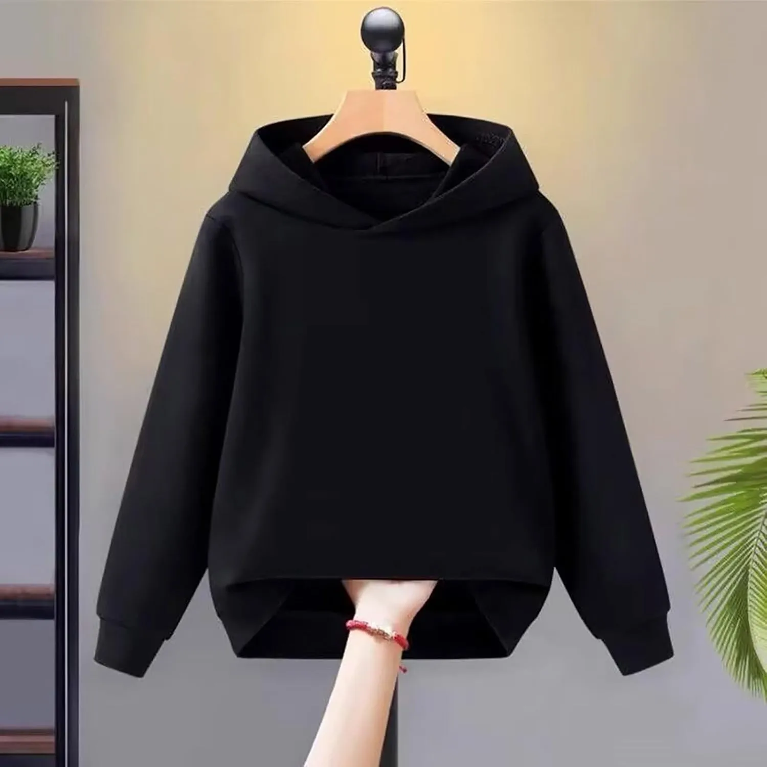 Unisex Toddler Kids Solid Color Hooded Pullover Sweatshirt Long Sleeve Casual Basic Hoodie Trendy Preppy Clothes Tops