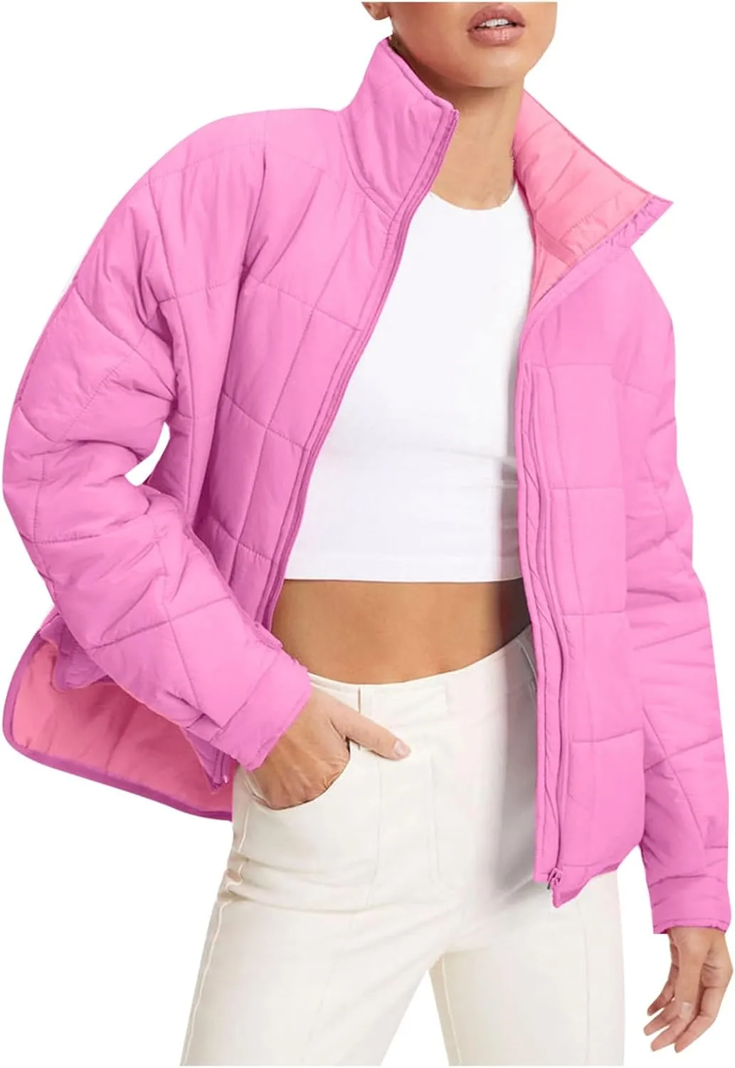 Waterproof Winter Coats For Women Long Sleeve Down Jacket Women'S Puffer Jackets Snow Clothes For Women