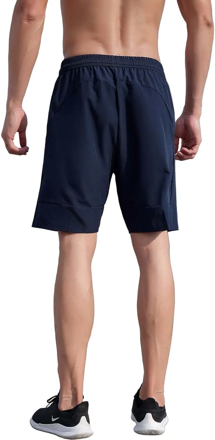 WENKOMG1 Mens Gym Shorts 3" Quick Dry Bodybuilding Workout Shorts Lightweight Running Jogging Lounge Gym Bottoms
