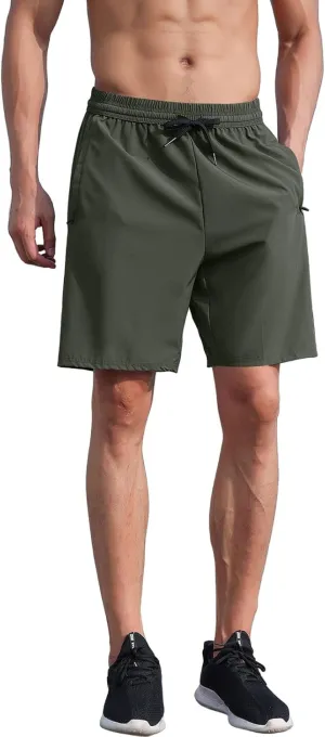 WENKOMG1 Mens Gym Shorts 3" Quick Dry Bodybuilding Workout Shorts Lightweight Running Jogging Lounge Gym Bottoms