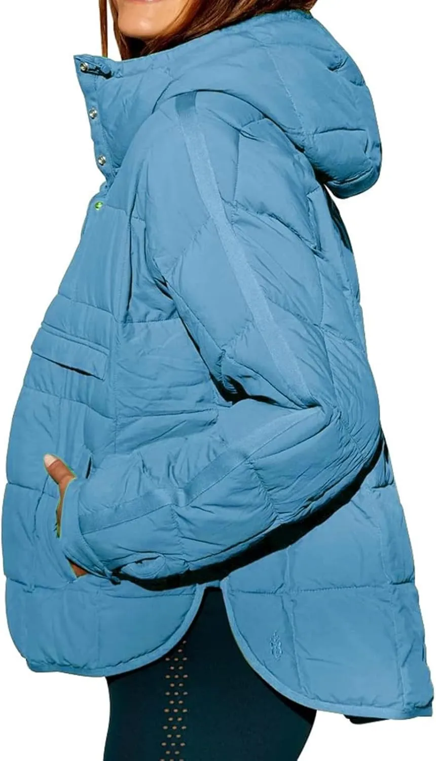 Winter Coats and Winter Casual Short Drawstring Adjustable Cotton Vest Jacket Winter Jacket Plus Size Women Faux
