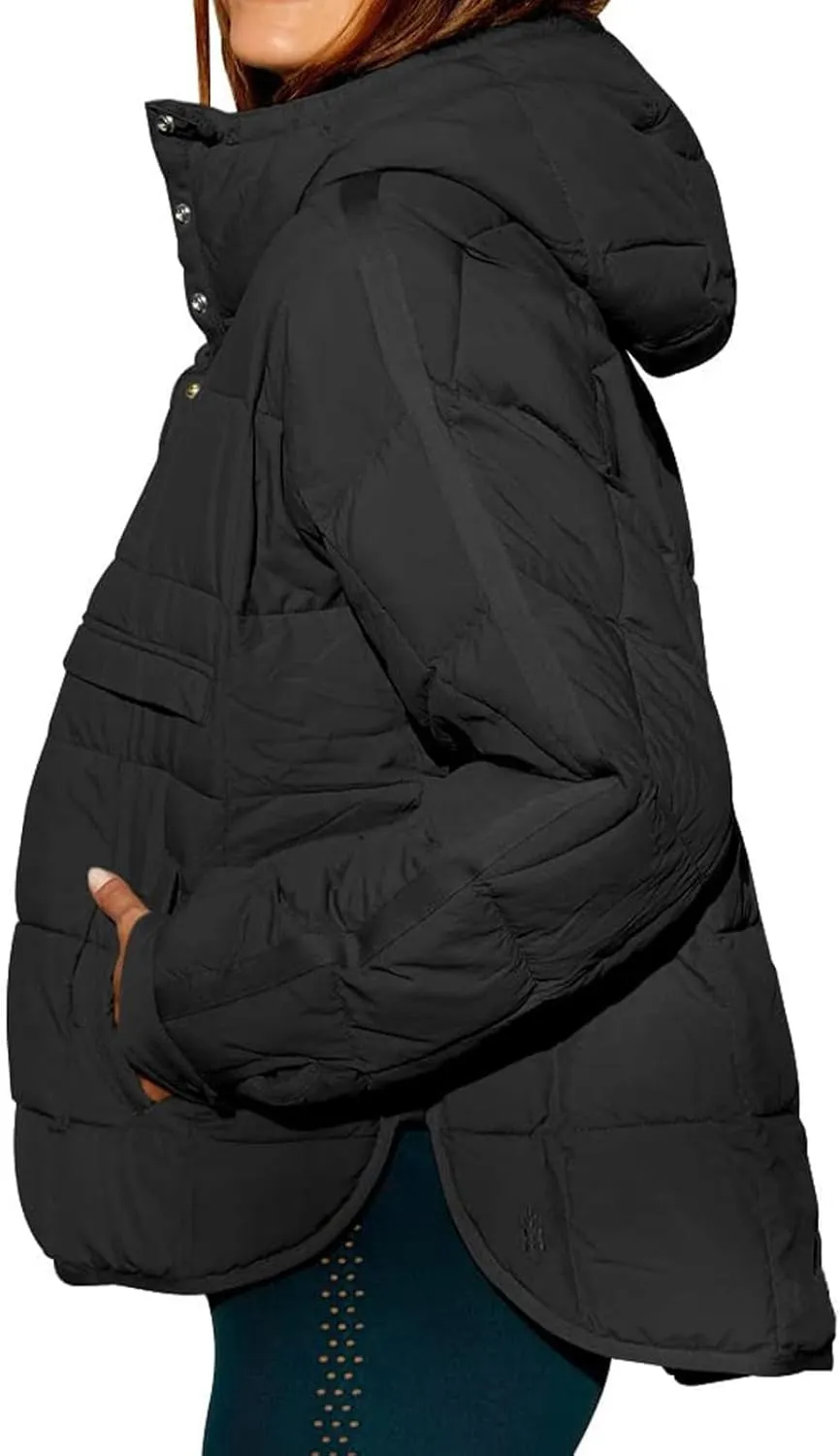 Winter Coats and Winter Casual Short Drawstring Adjustable Cotton Vest Jacket Winter Jacket Plus Size Women Faux