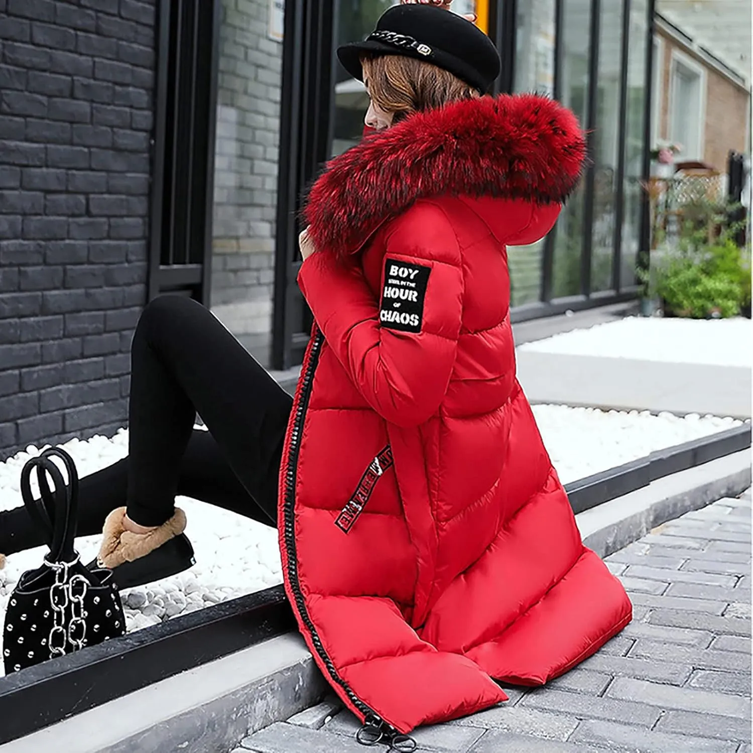 Winter Coats for Women Plus Size Long Down Jackets Puffer Hoodies Thick Winter Tops Warm Outwear