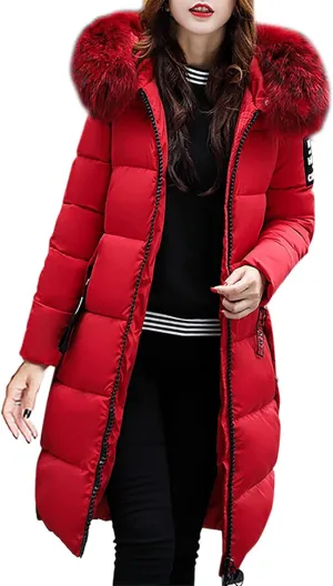 Winter Coats for Women Plus Size Long Down Jackets Puffer Hoodies Thick Winter Tops Warm Outwear