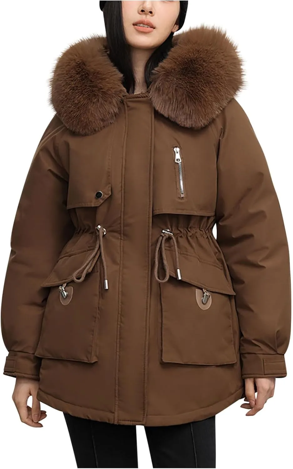 Winter Coats for Women Thicken Packable Puffer Jacket Cotton Winter Warm Parkas Daily Fashion Versatile Ourterwear