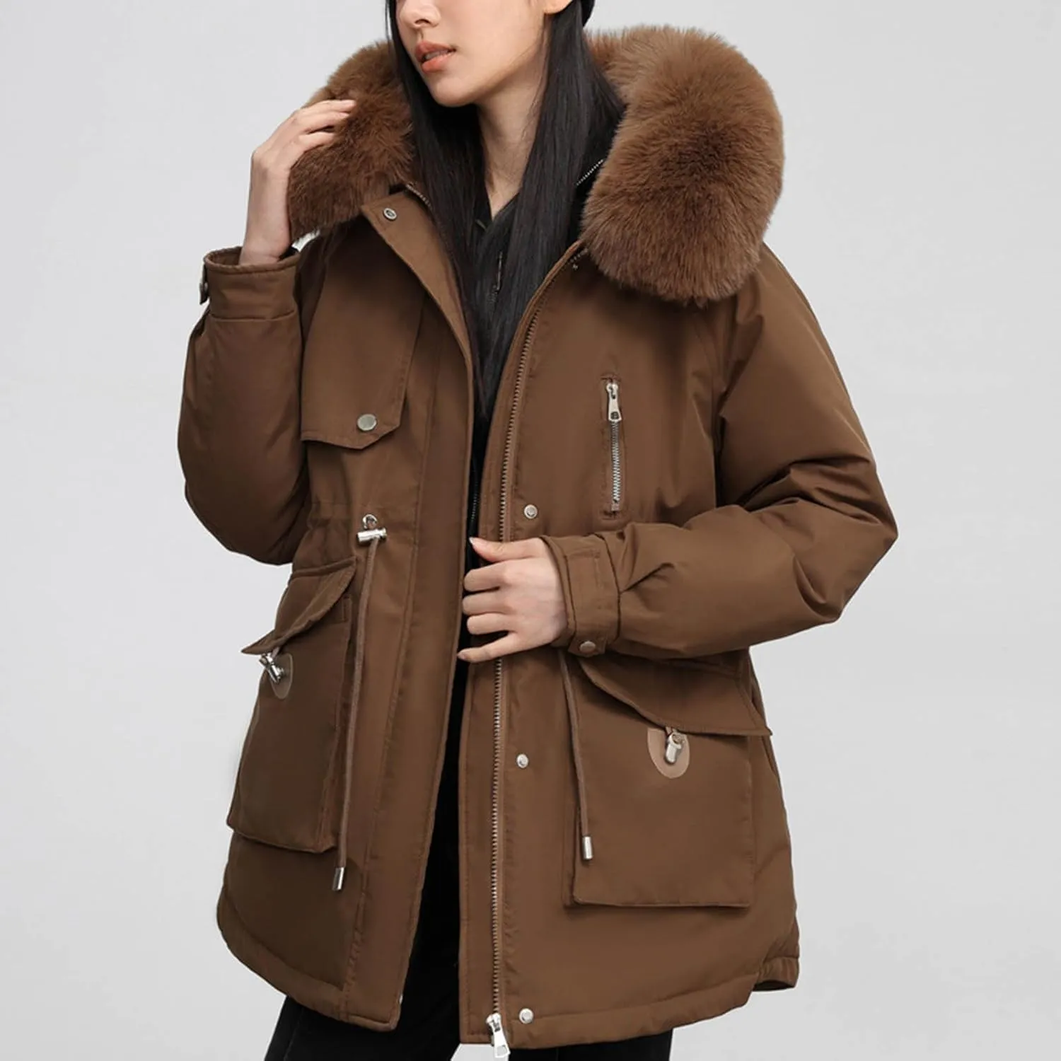 Winter Coats for Women Thicken Packable Puffer Jacket Cotton Winter Warm Parkas Daily Fashion Versatile Ourterwear