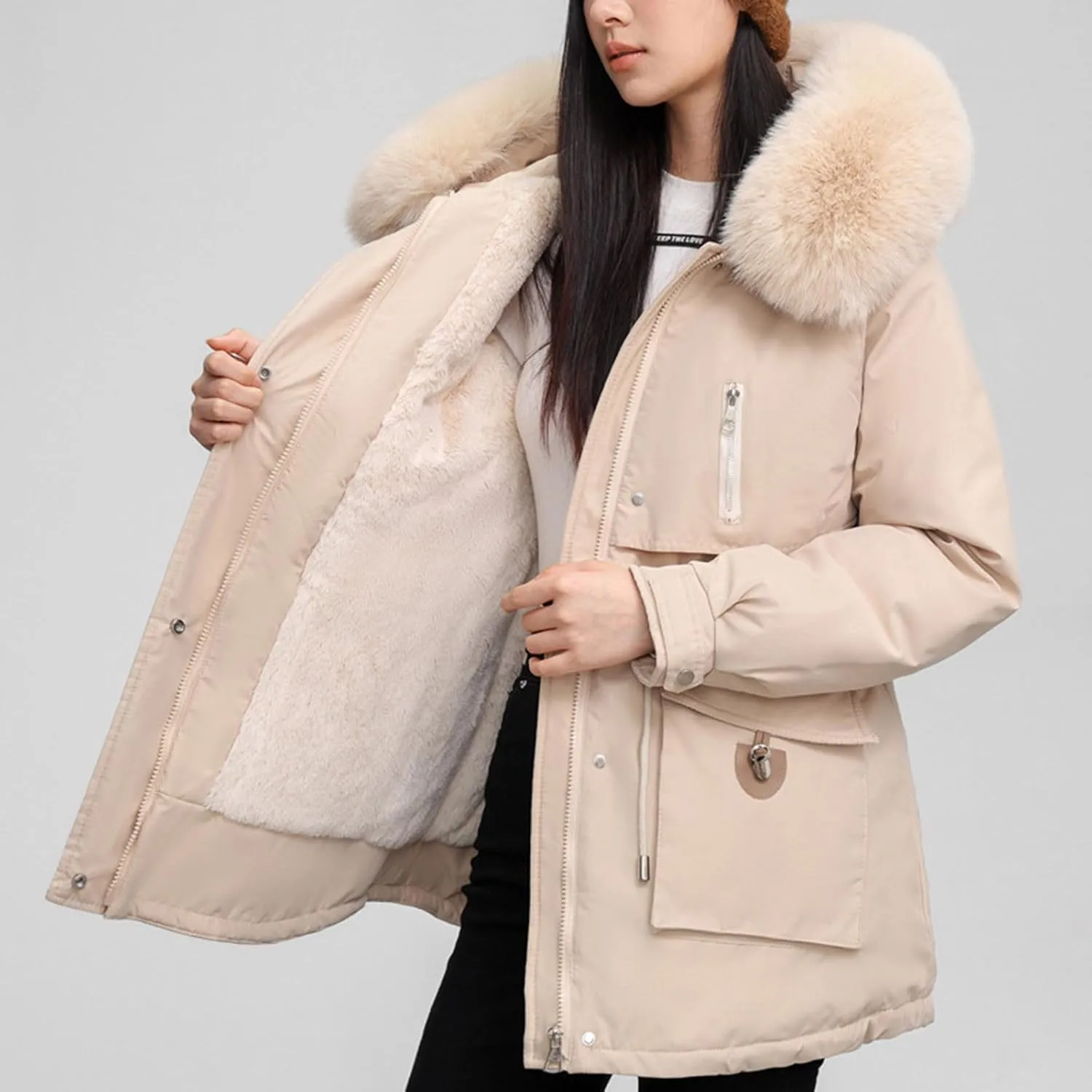 Winter Coats for Women Thicken Packable Puffer Jacket Cotton Winter Warm Parkas Daily Fashion Versatile Ourterwear