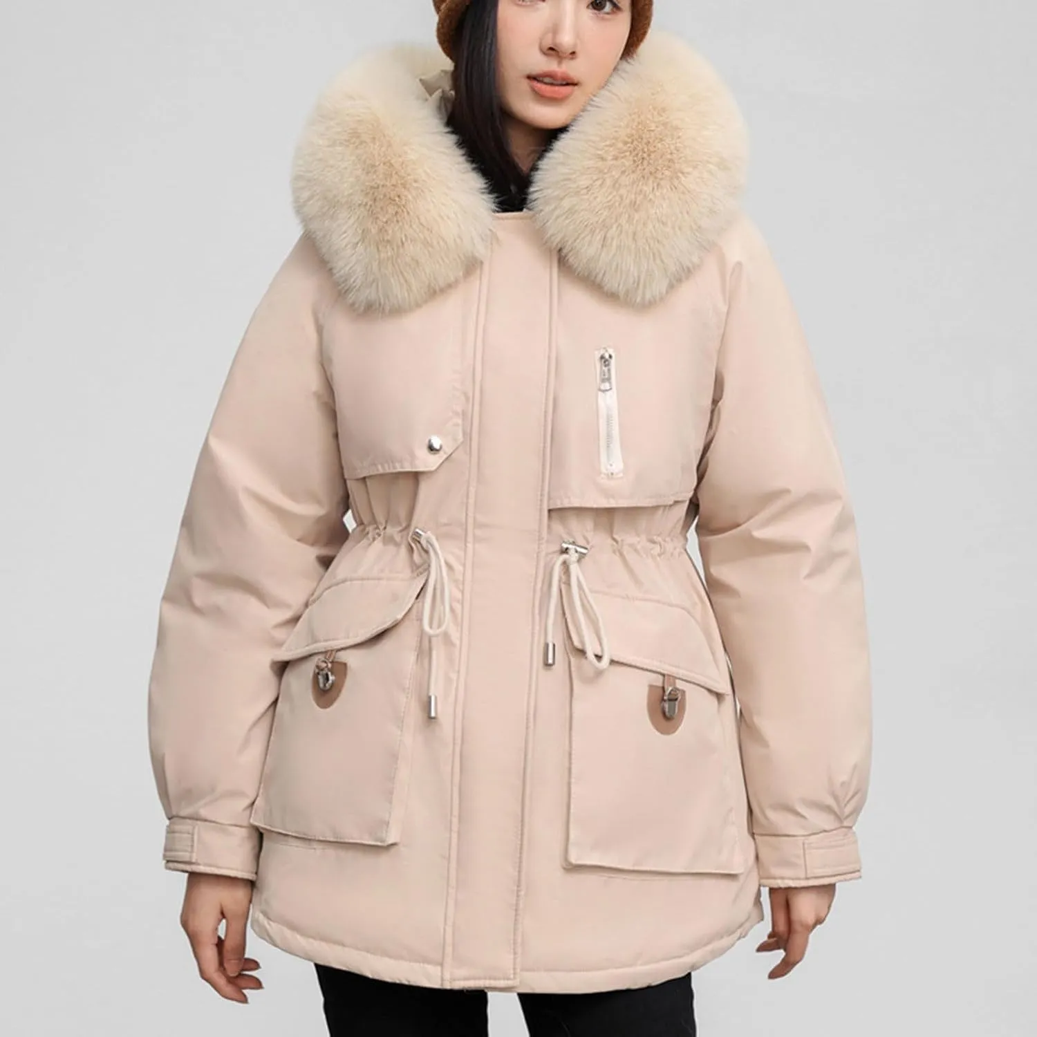 Winter Coats for Women Thicken Packable Puffer Jacket Cotton Winter Warm Parkas Daily Fashion Versatile Ourterwear